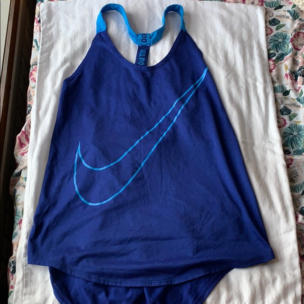 Nike DriFit Logo racerback tank top